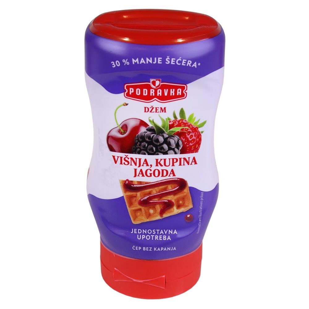 Džem Podravka Marelica, Višnja, Kupina, Jagoda 330 g