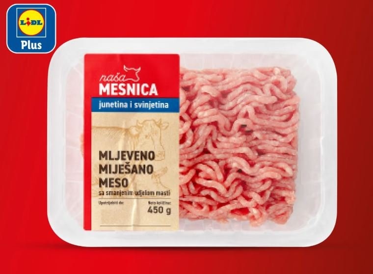 Svježe mljeveno miješano meso LIGHT 450 g