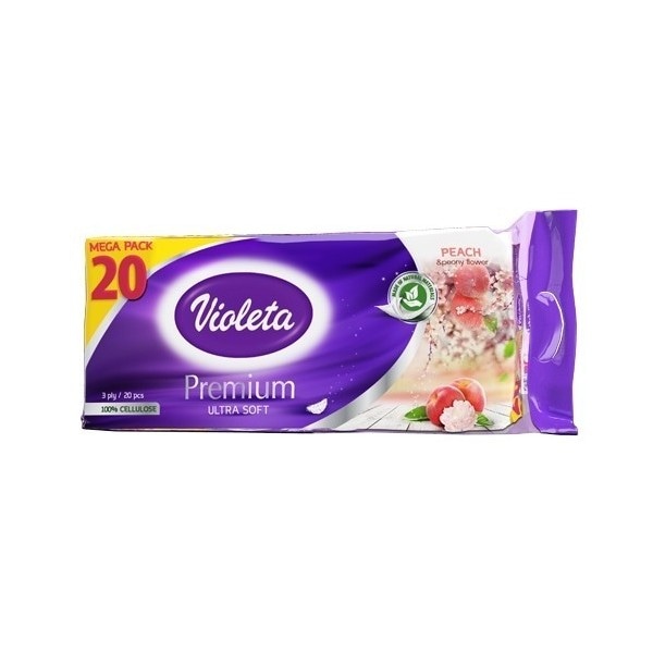 Toaletni papir Violeta Premium 20 rola u pakiranju