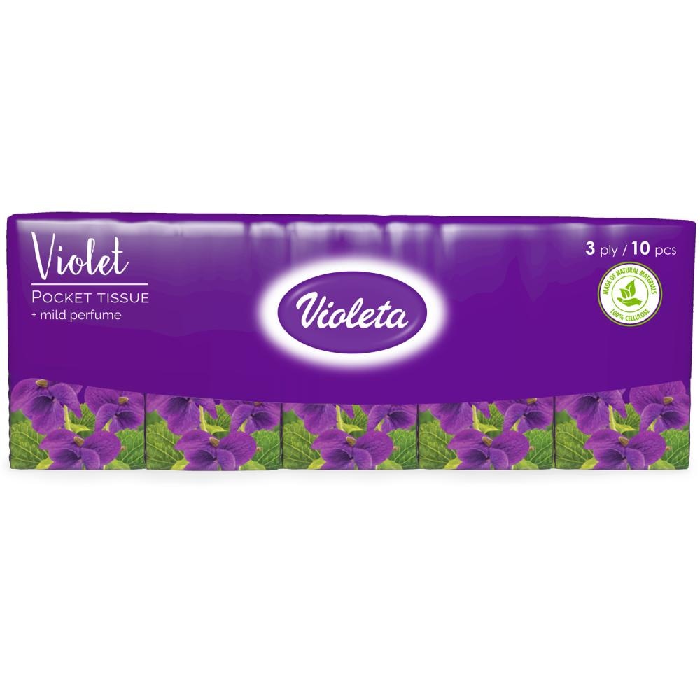 Violeta papirnate maramice 10 kom