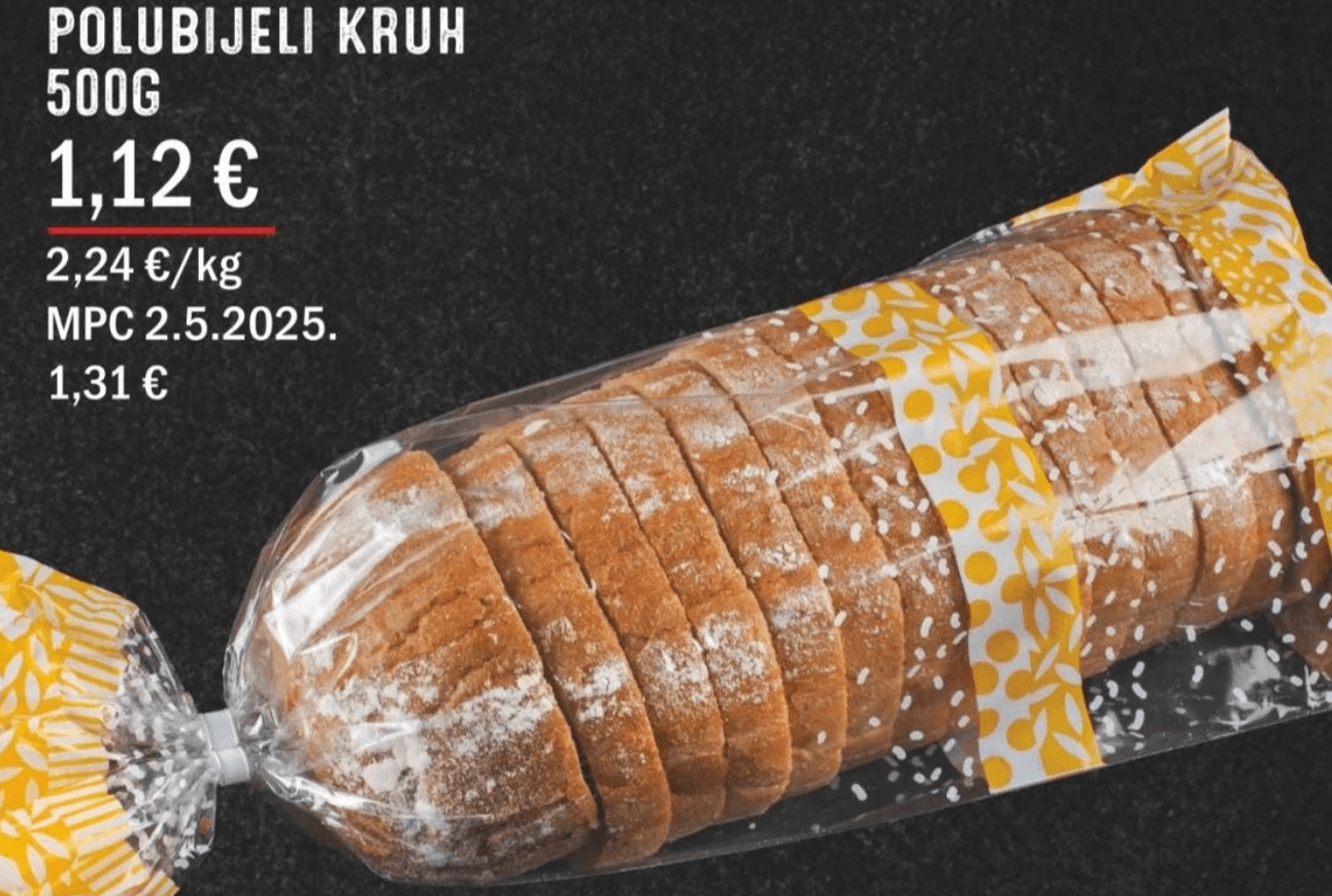 Polubijeli kruh 500G
