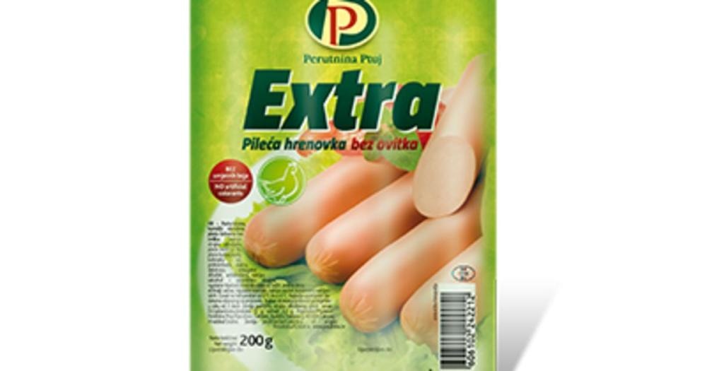 Hrenovke pileće Perutnina Ptuj 100 g