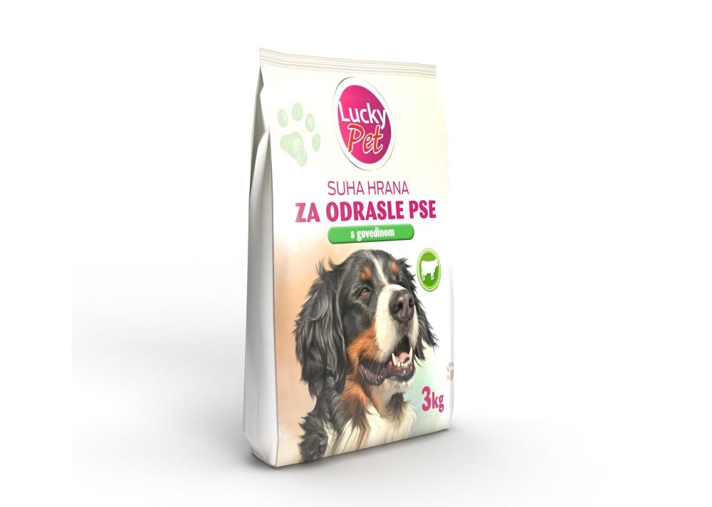 Lucky Pet Hrana za pse govedina 3 kg