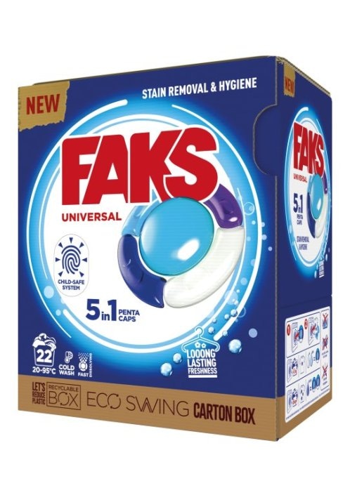 Faks Deterdžent za Pranje Rublja 3 x 22/1