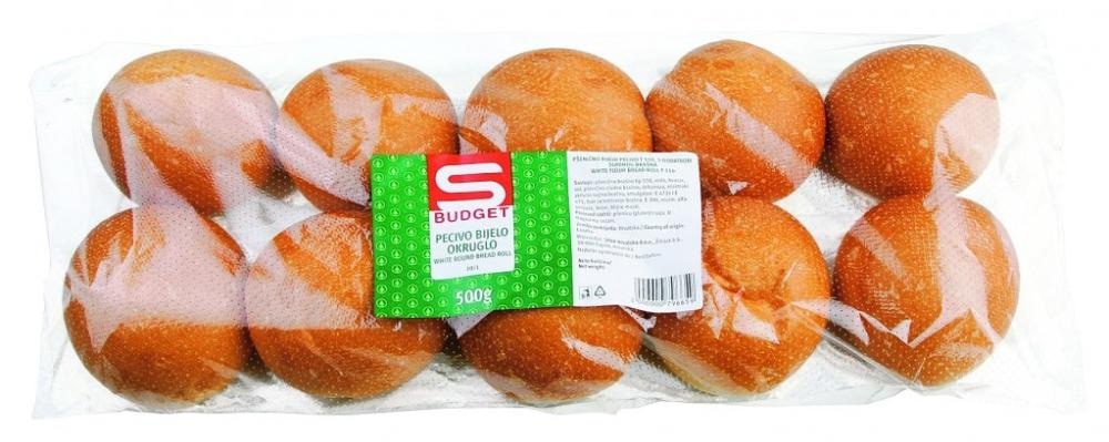 Pecivo Okruglo S-Budget 500 g, 10 komada
