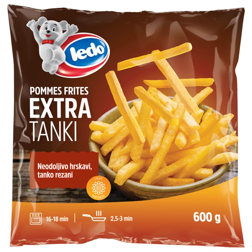 Ledo Pommes Frites Extra Tanki 600 g Ledo