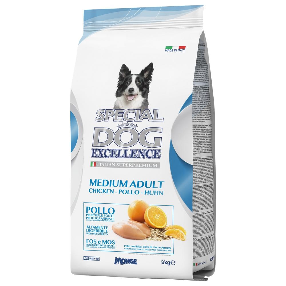 Hrana za pse 4DOG Medium Piletina 3 kg
