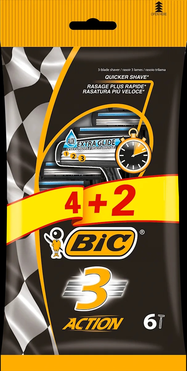 BIC 3 Action jednokratni brijači 6 kom.