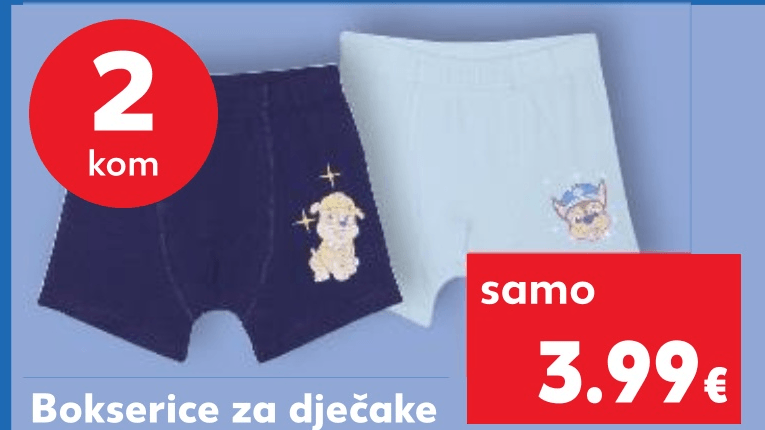 Bokserice za dječake 2 kom