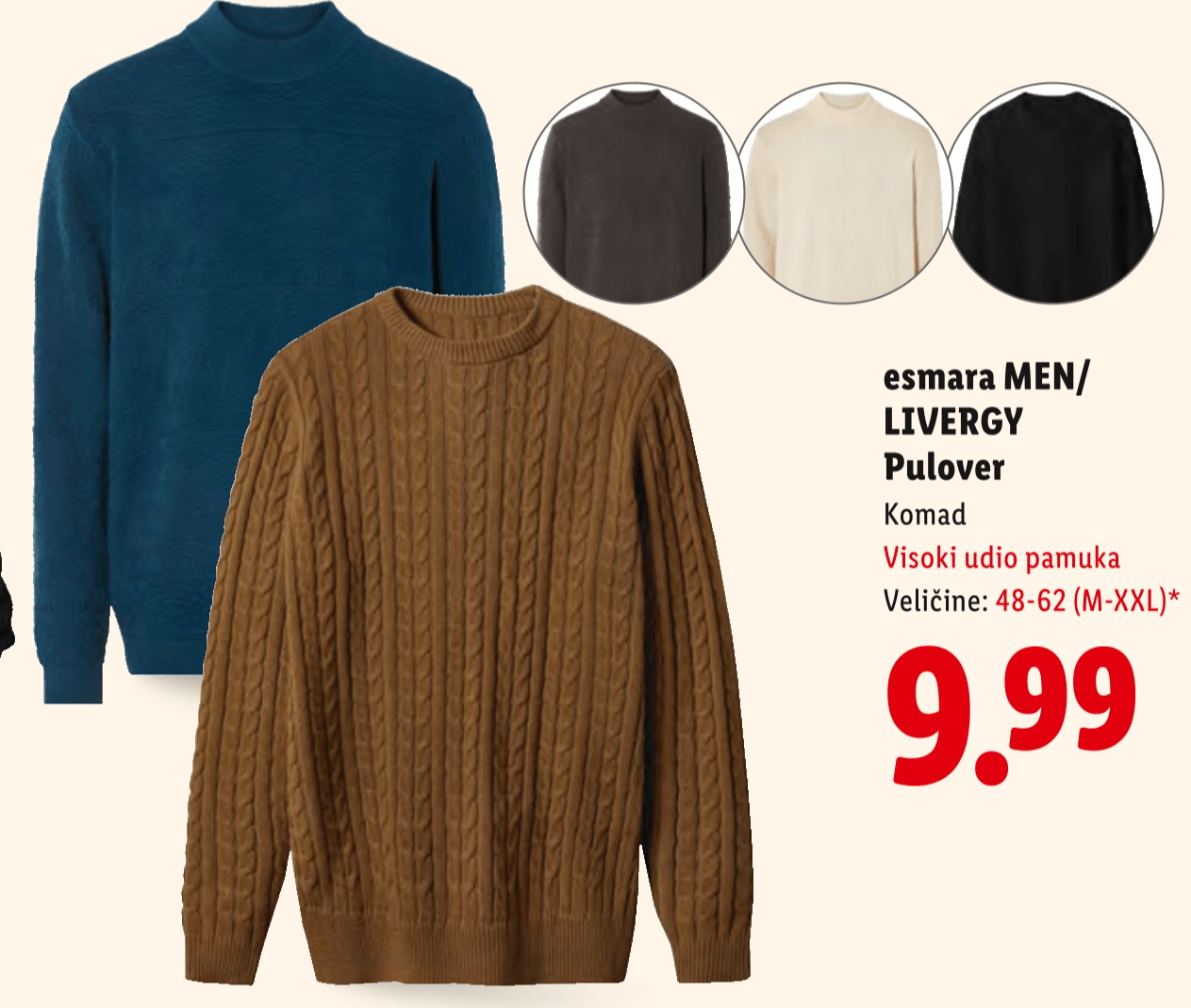 Esmara MEN/LIVERGY Pulover Komad