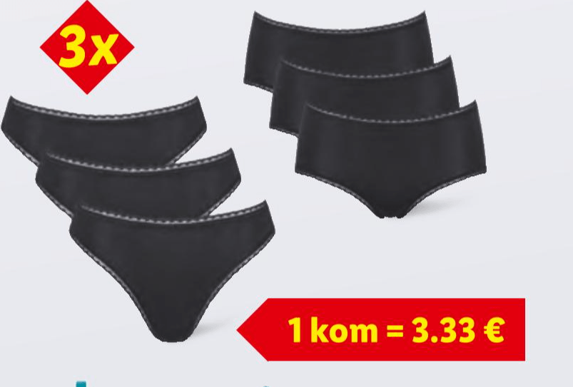 Sloggi Top ili gaćice 1 ili 3 komada u setu