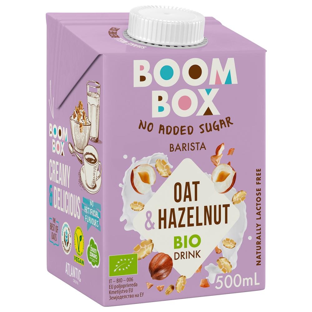 Biljni Bio napitak Boom box Oat & Hazeln 500 ml Boom Box