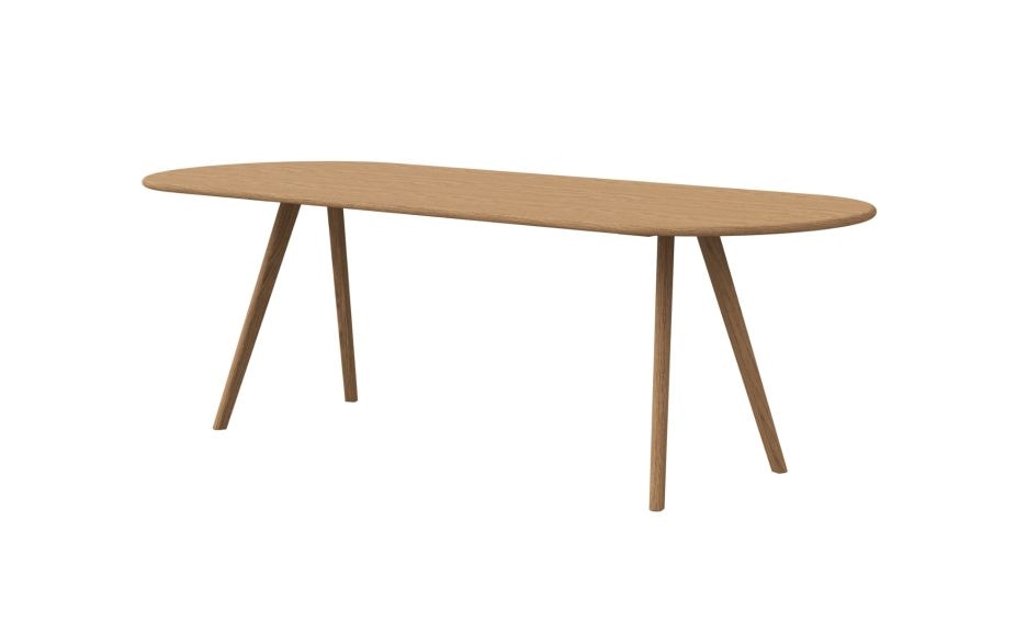 Lamer Oval fiksni stol za 8 osoba, 200 x 100 cm