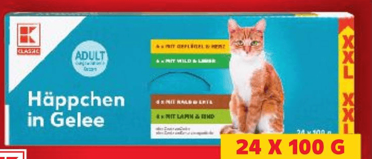 Kaufland Classic Hrana za mačke u želeu 24 X 100 G Classic