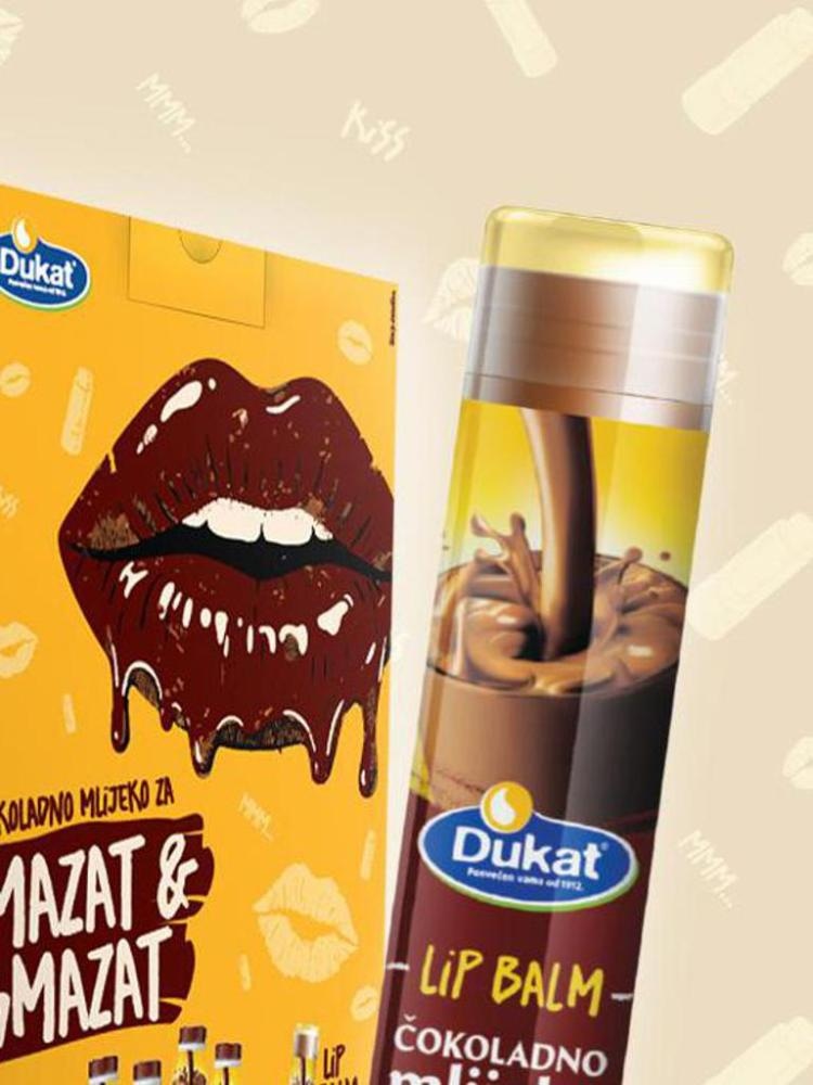 Dukat Čokoladno mlijeko + Lip balm 4x0,5 l Dukat