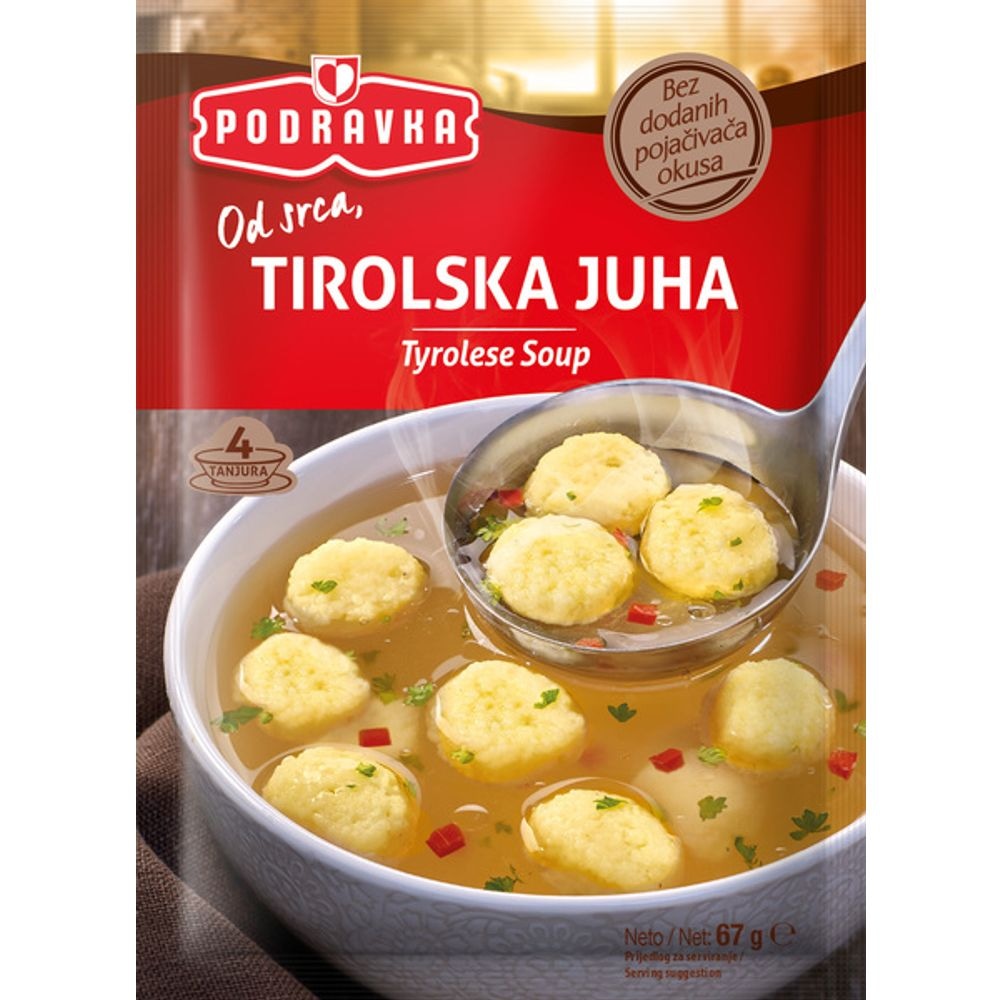Podravka Tirolska Juha 62 g ili 67 g
