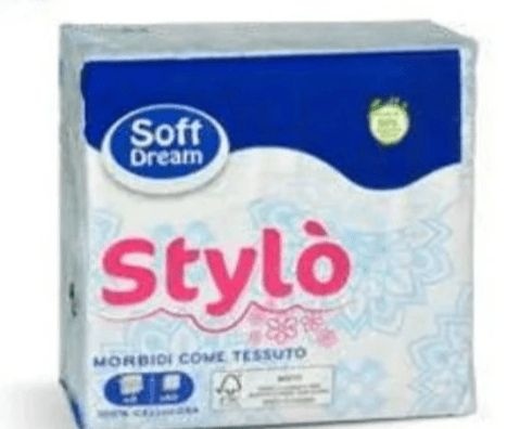 Salvete imitacija tkanine 2 sloja 60 kom