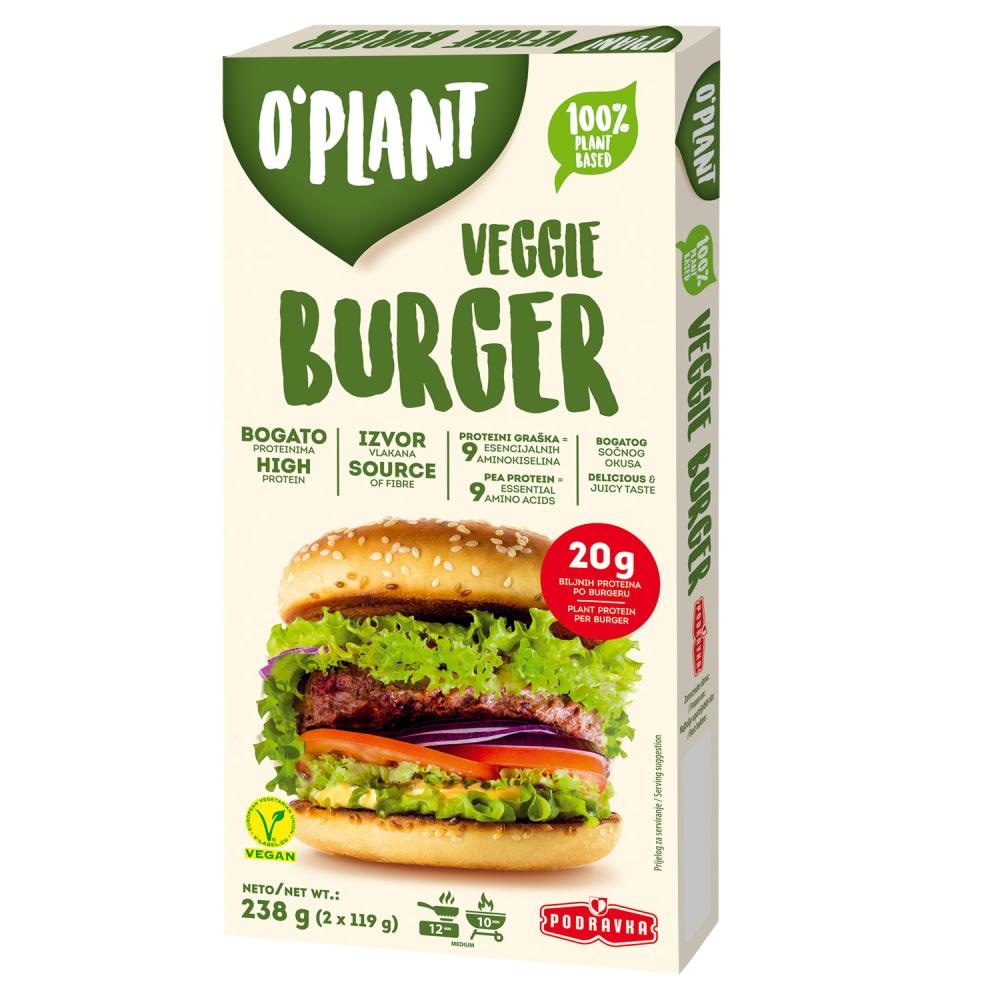 O'plant ćevapčići ili burger 200g ili 238g