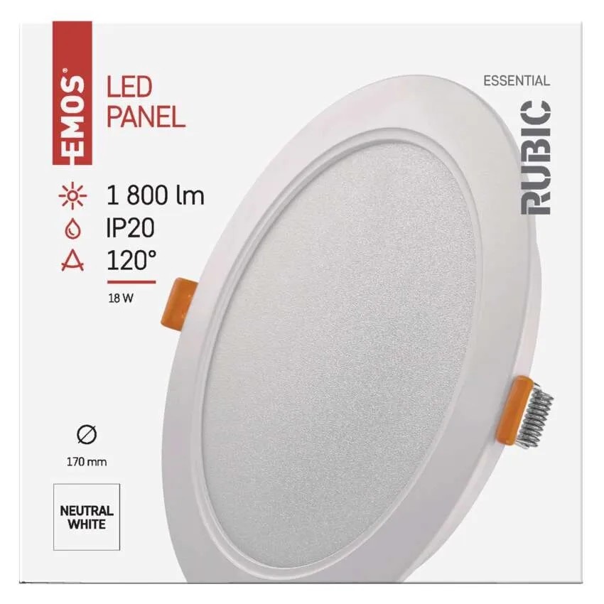 Ugradbeni LED panel RUBIC okrugli (18 W)