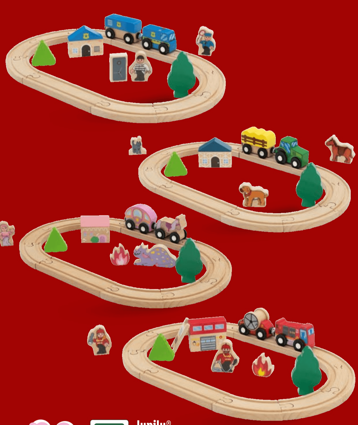 Lupilu Mala drvena željeznica Set