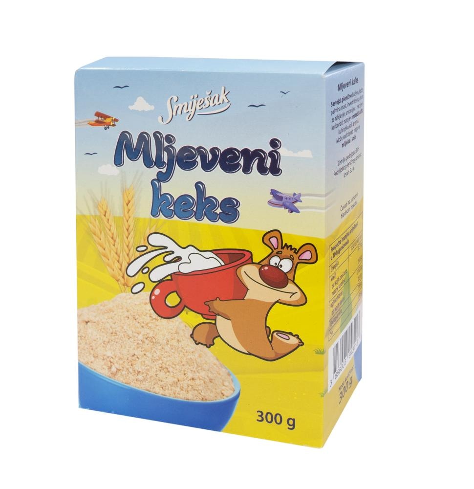 Mljeveni keks 300 g Smiješak