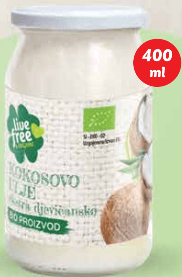 Live Free & Organic Kokosovo ulje 400 ml