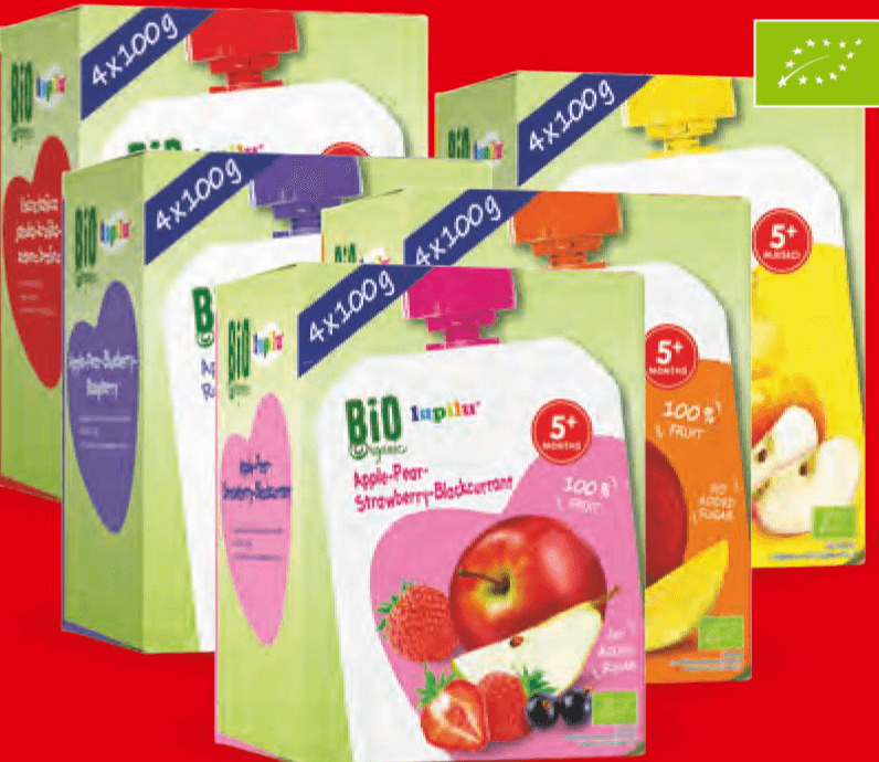 Lupilu Bio voćna kašica 4 x 100 g