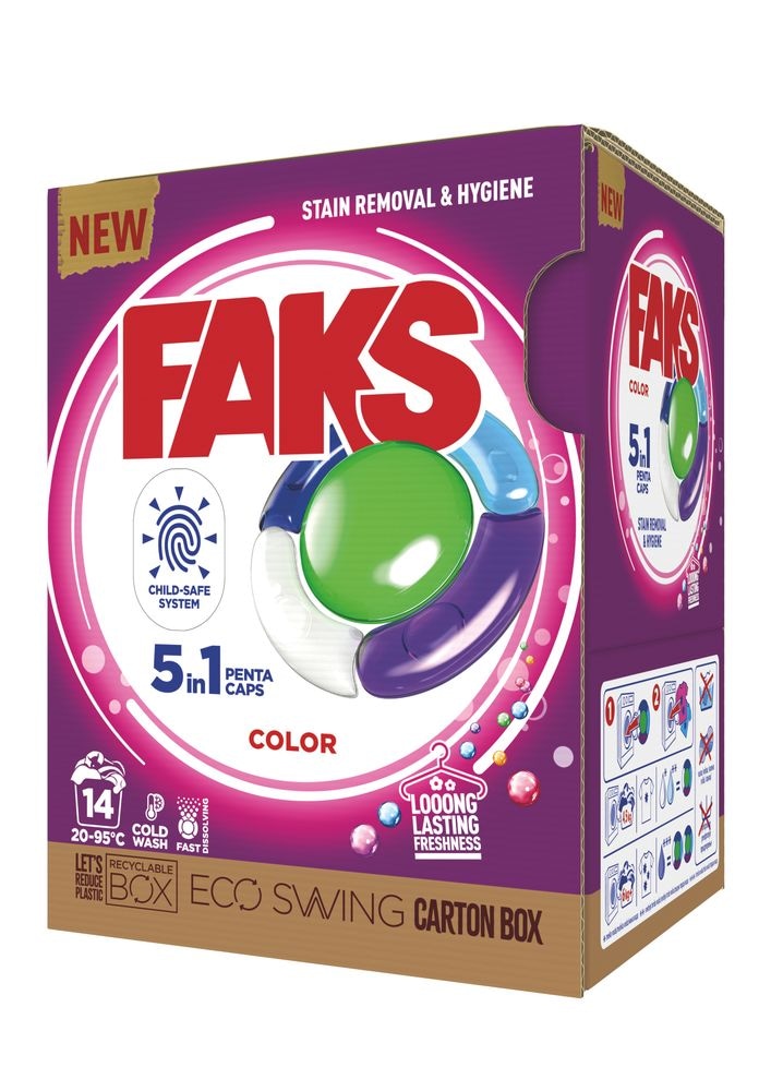 Faks kapsule za pranje rublja Color 14 pranja/14 kom.