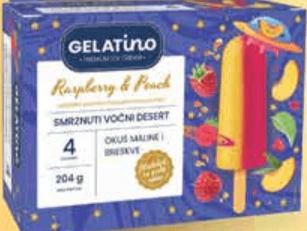 GELATINO Sladoled 4x50 ml