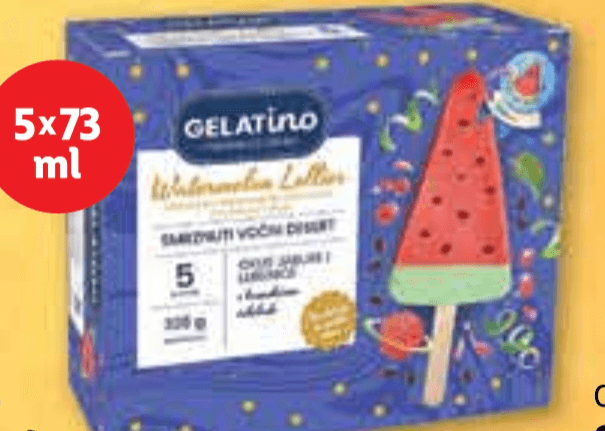 Gelatino Sladoled 5x 73 ml