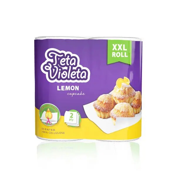 Violeta Papirnati ručnik XXL Lemon Cupcake 1 pak