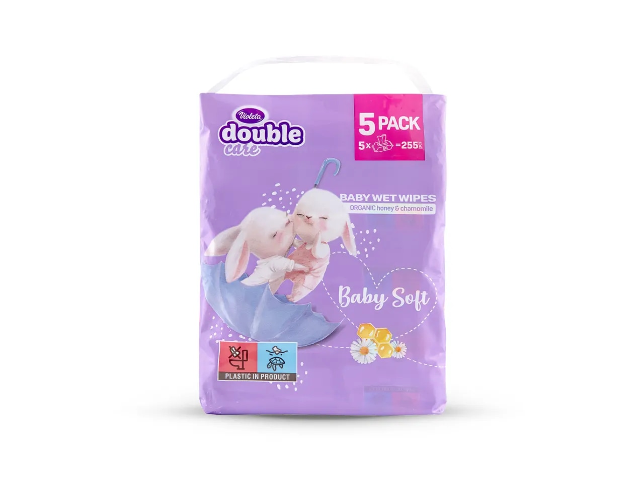 Violeta Vlažne maramice Baby Soft XXL 5 x 51 kom
