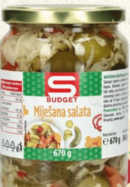 Miješana salata S-BUDGET 670 g