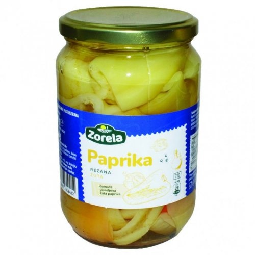 Zorela Paprika rezana 670 g - ocijeđene mase 350 g Zorela