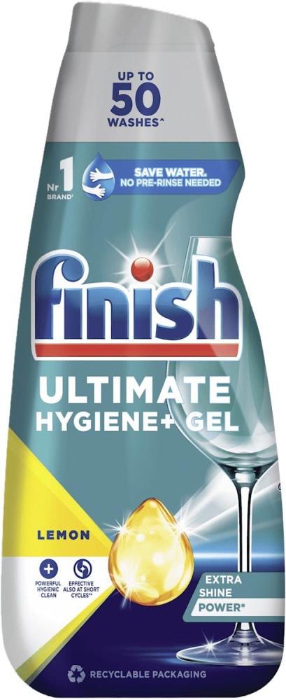 Finish Ultimate Hygiene + gel za strojno pranje posuđa limun 1 l Finish