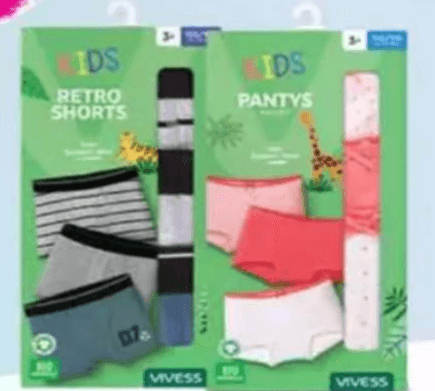 VIVESS Dječje gaćice 3 kom