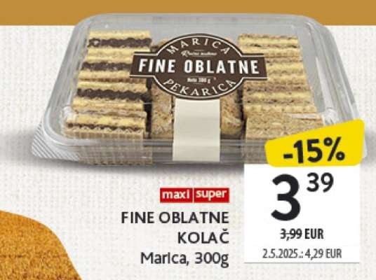 Fine oblatne kolač Marica 300g