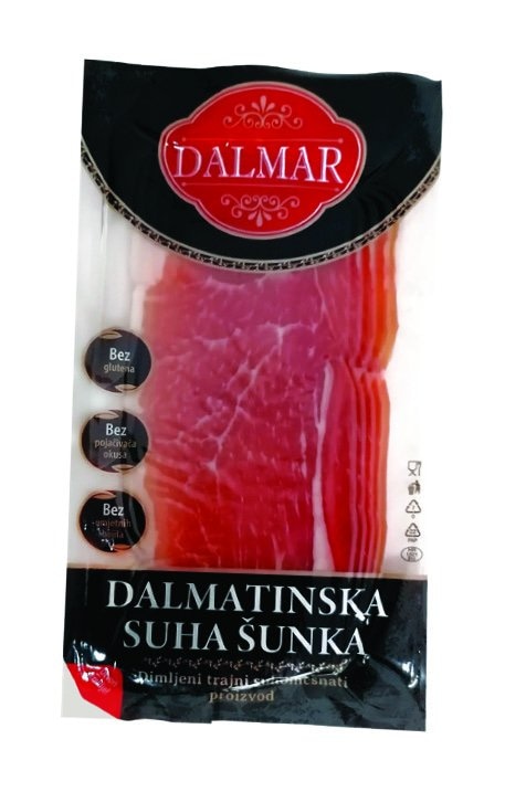 Šunka suha dalmatinska narezak 100 g DALMAR