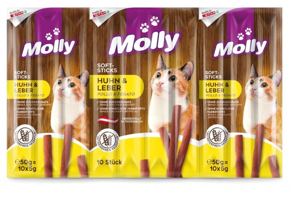 Poslastica za mačke Molly 10 x 5 g ili 150 g