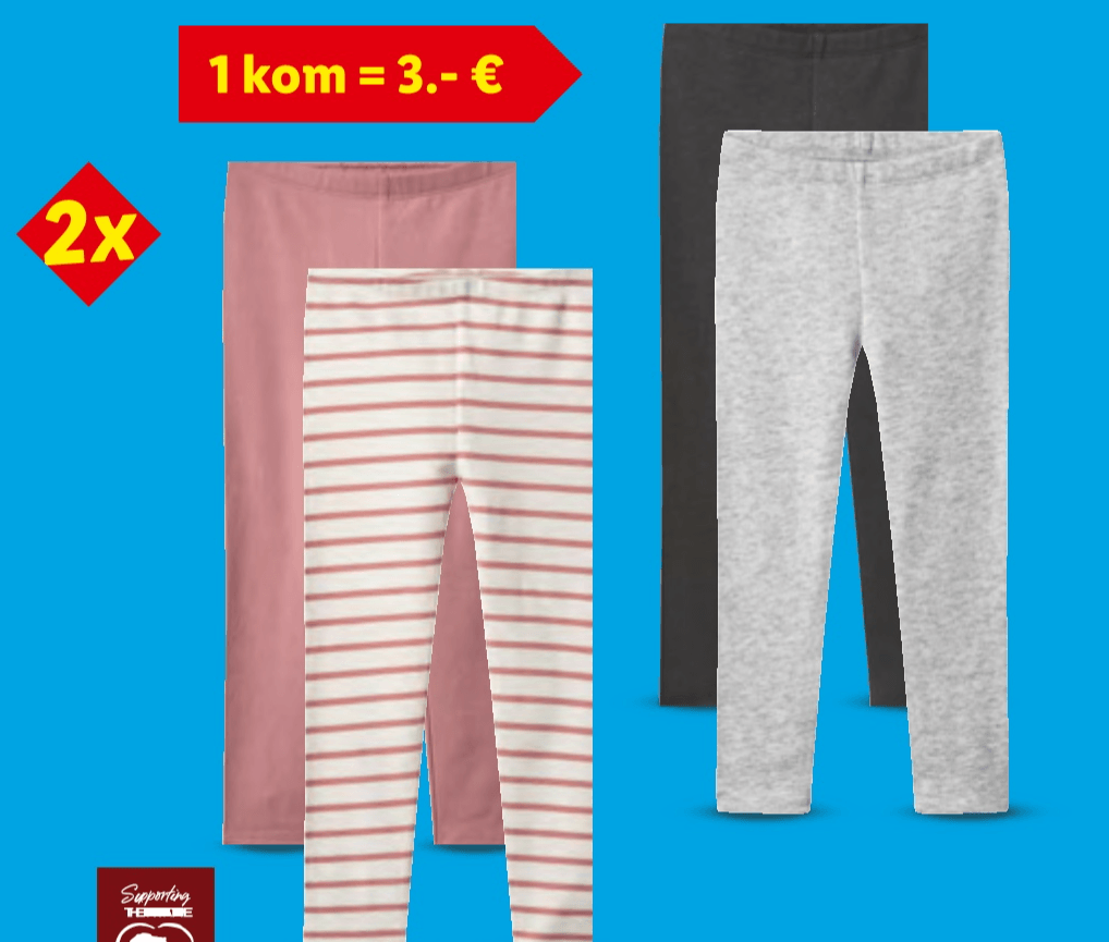 lupilu® Termo tajice 2 komada u setu