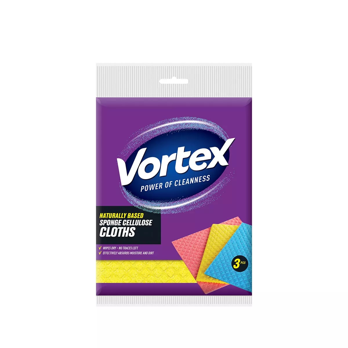 Vortex Spužvasta krpa celuloza 3 kom VORTEX