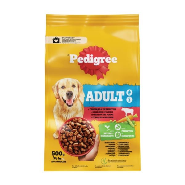 Pedigree Hrana za pse adult, govedina-povrće 500g