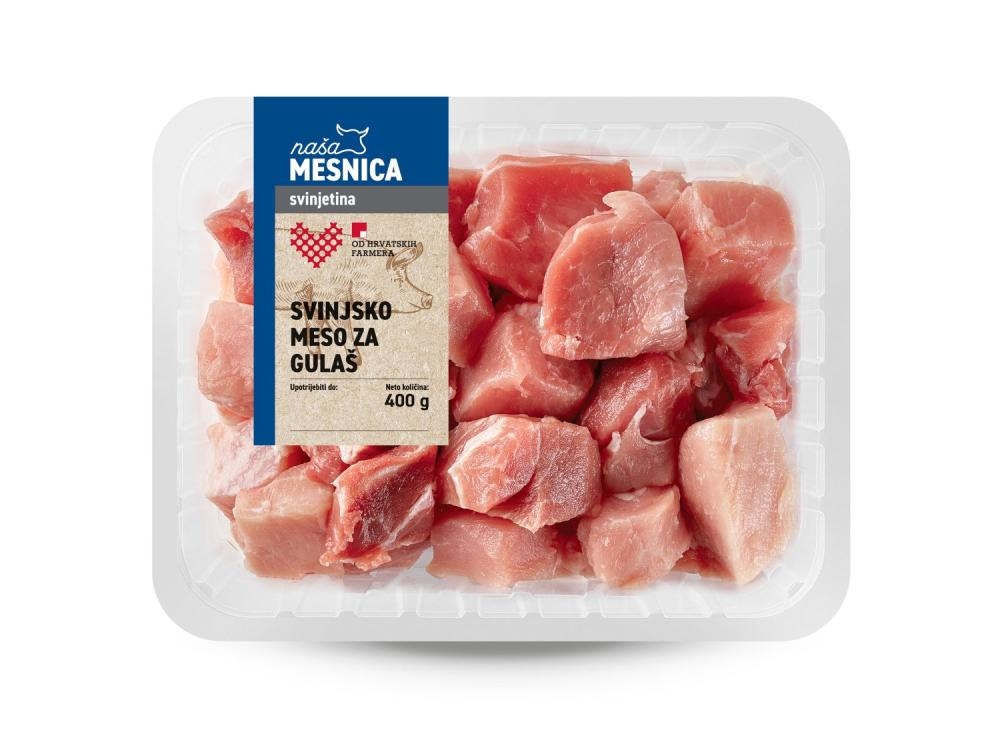 Svježe svinjsko meso za gulaš 400 g