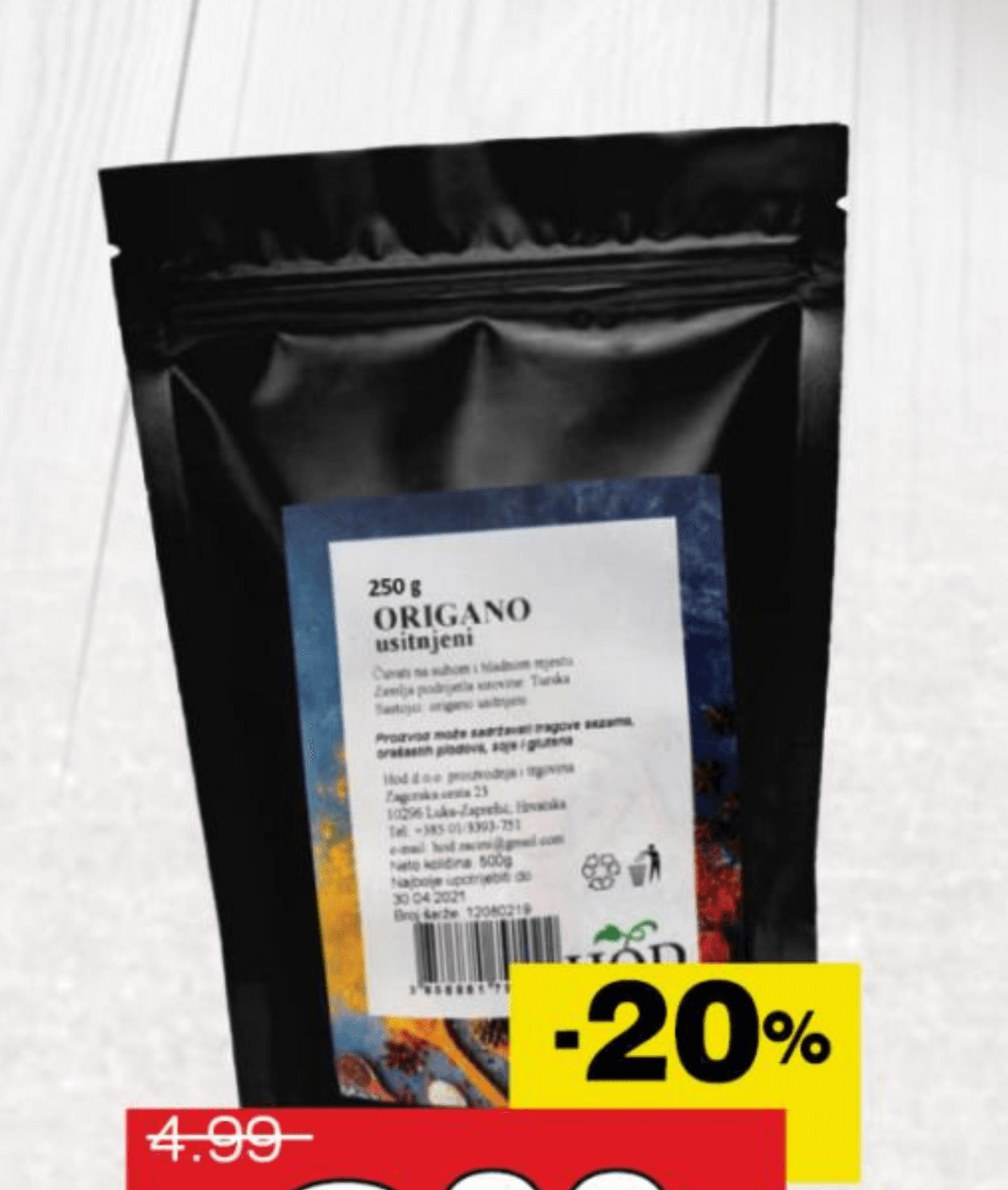 Origano 250 g