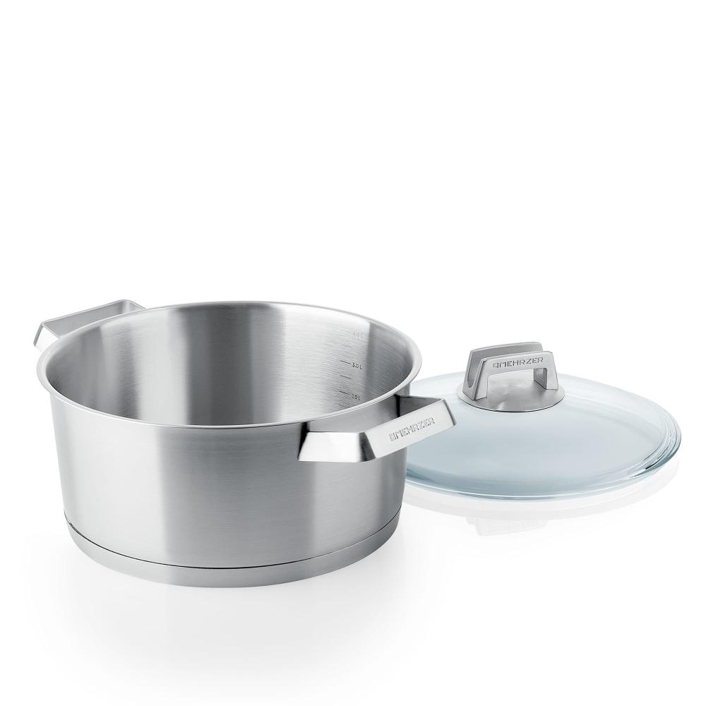 Lonac od inoxa, plitki 24 cm, 4,4 l