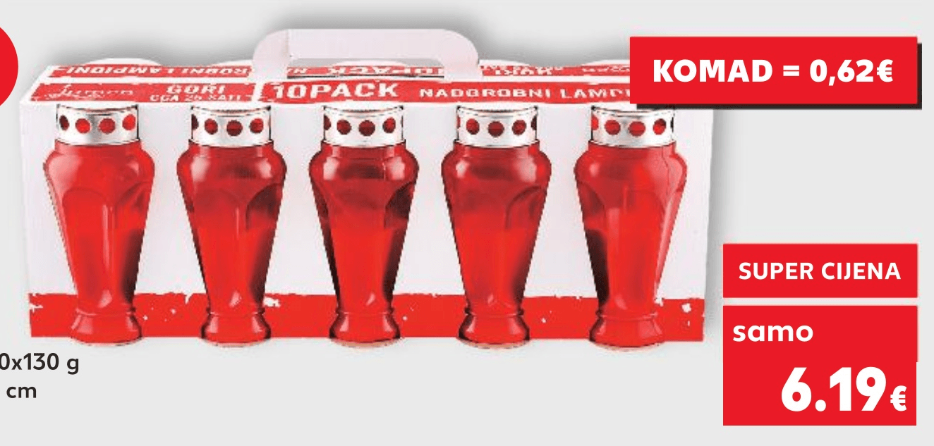 Nadgrobni lampion 10 kom