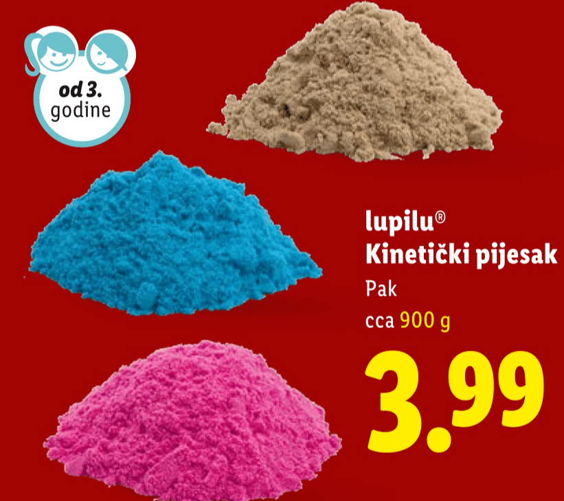 lupilu Kinetički pijesak Pak, cca 900 g