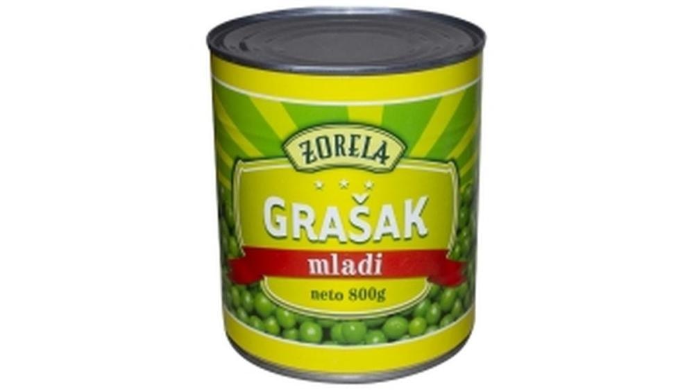 Grašak mladi ocijeđena masa: 530 g Zorela