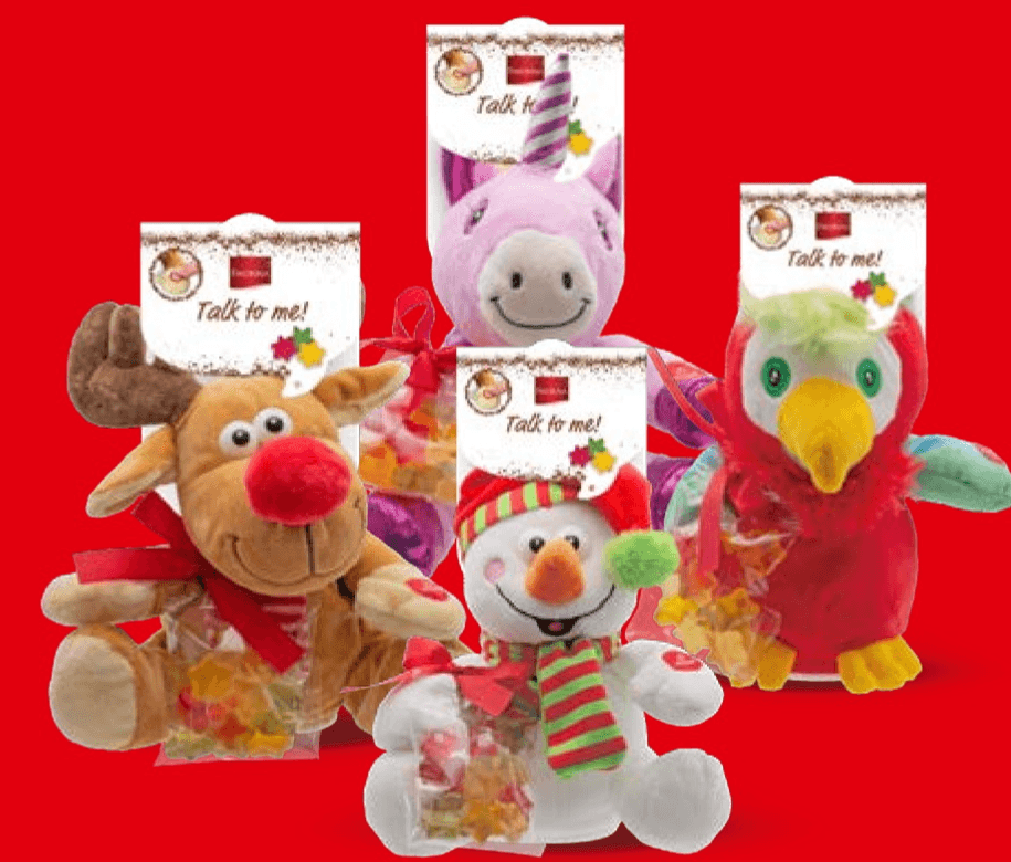 Interaktivna plišana igračka s gumenim bombonima 50 g