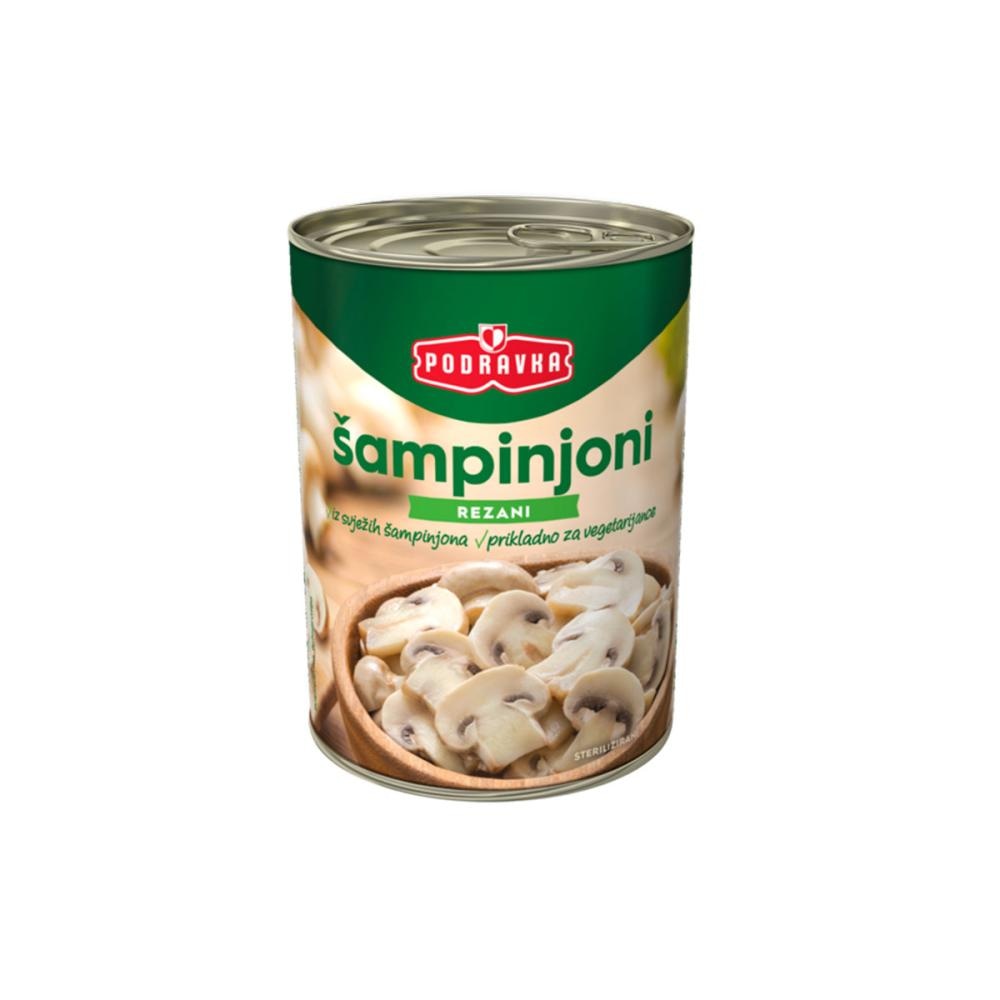 Šampinjoni rezani Podravka 400 g